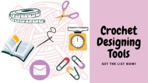 all the designing tools like yarn tape needle diary