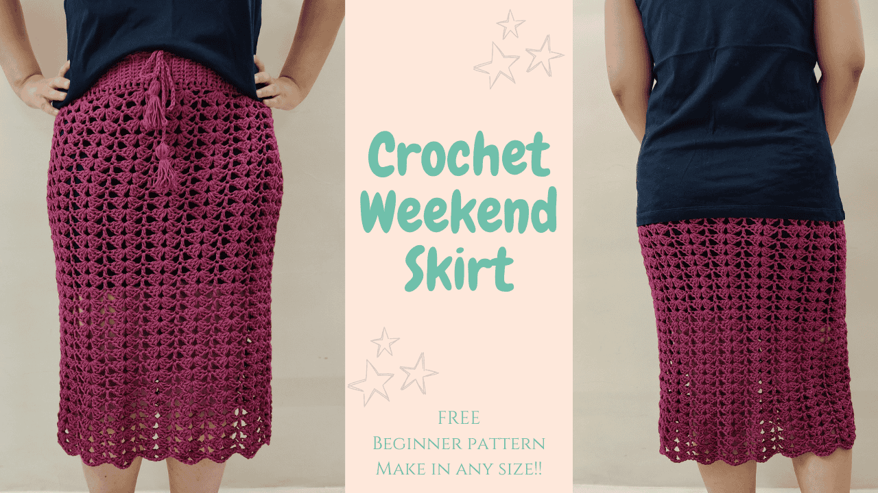 How to crochet an easy skirt for beginners